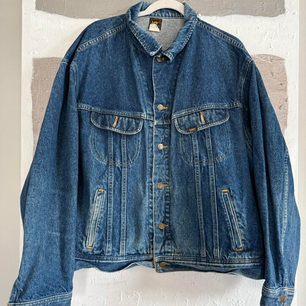 Lee Men's Blue and Navy Jacket